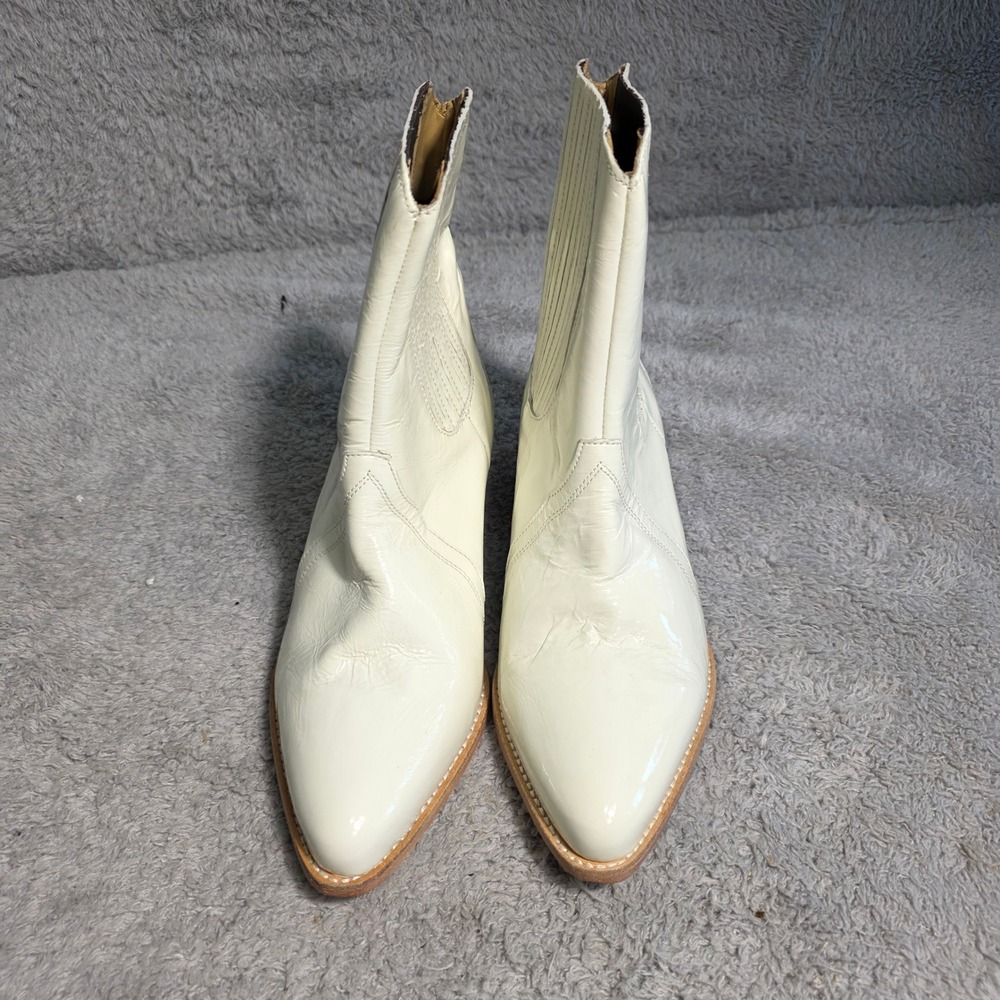 Free People Off-White Ankle Booties - Picture 2 of 7